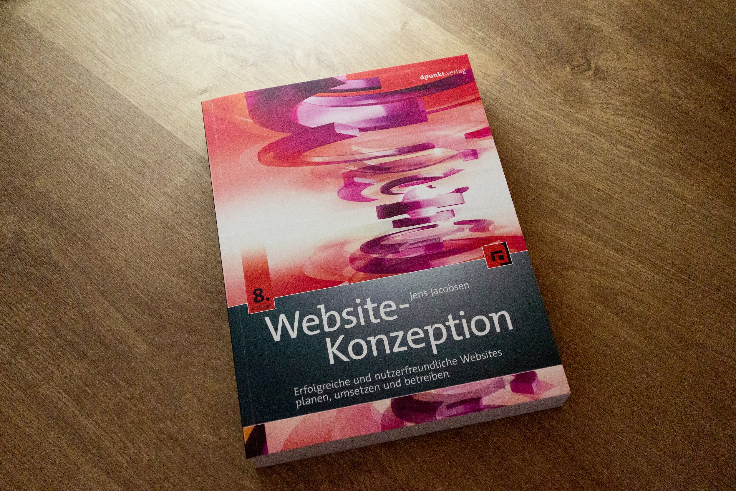 Cover von Jens Jacobsens Buch Website-Konzeption