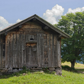 Aufnahme einer Hütte