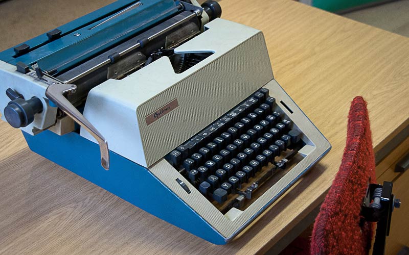 Schreibmaschine ohne Papier